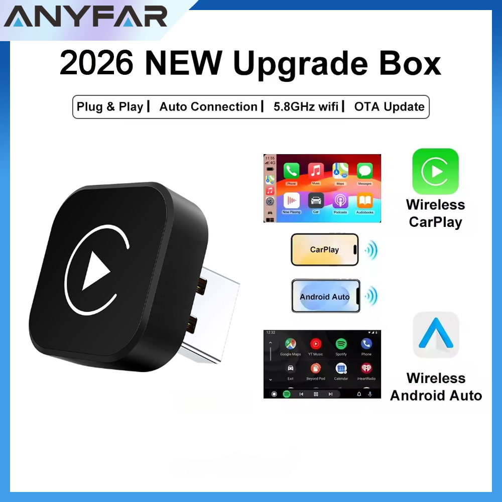 Smartwatch Universal - 2026 Kabelloser CarPlay-Adapter 2-in-1 Kabelgebunden zu