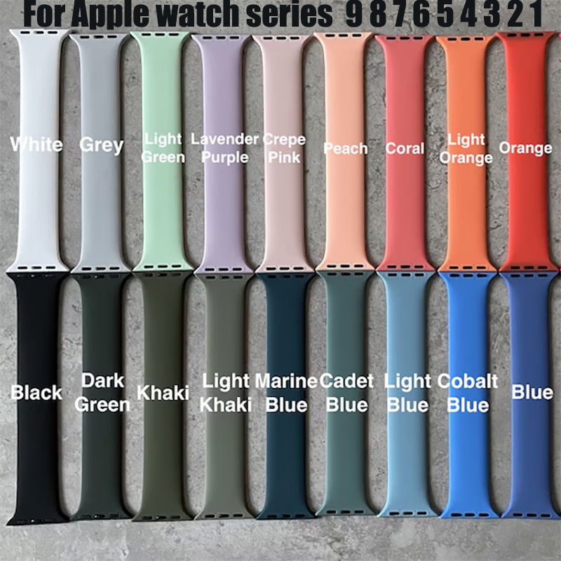 Solo Loop Strap - Solo Loop Silikon für Apple Watch