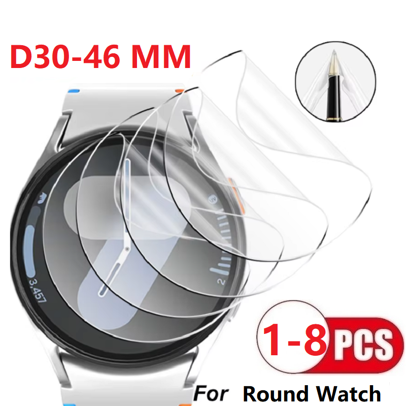 Motorola Smartwatch Accessories - Smartwatch-Displayschutz, rund, Uhrendurchmesser 35, 36, 37,
