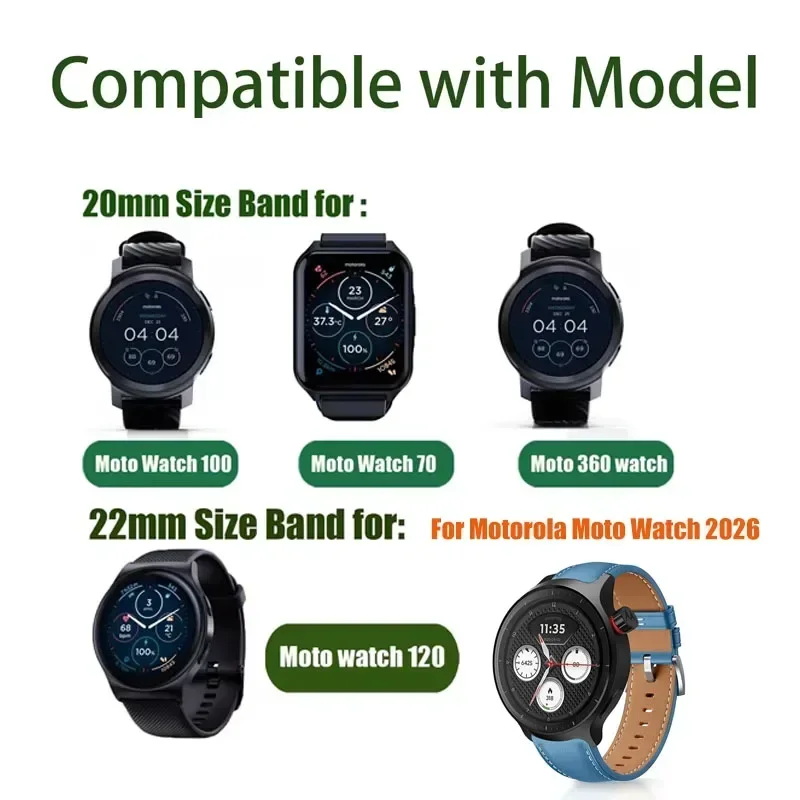 20mm 22mm atmungsaktives Ersat – Motorola Smartwatch Accessories Bewertung und Preis